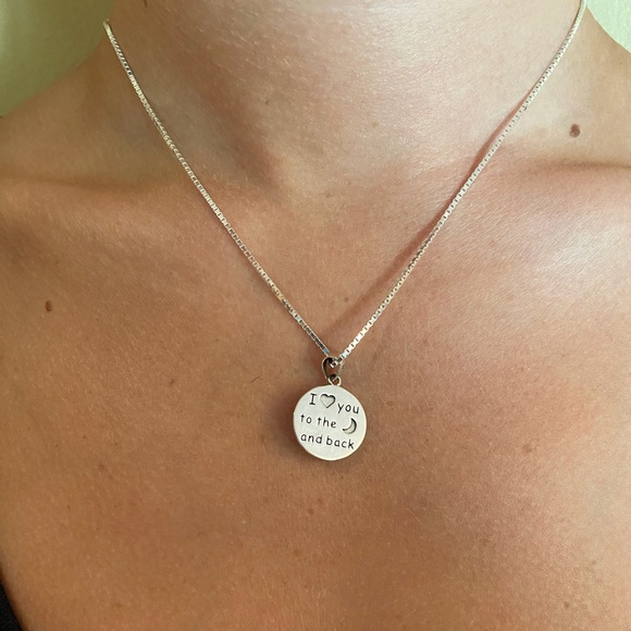 Sterling Silver I Love You... Necklace - Picture 6 of 16